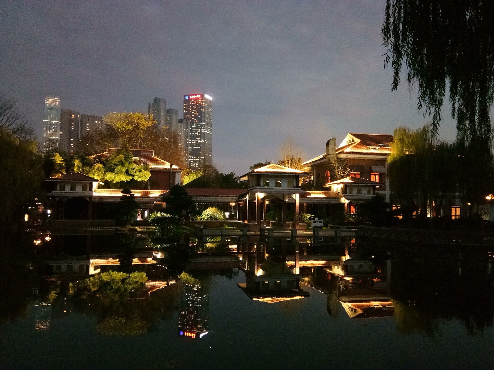 长沙橘子洲夜景